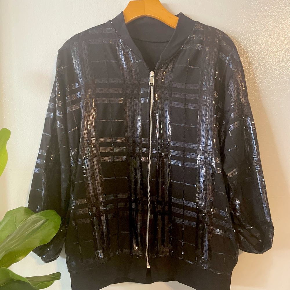 Medium size lightweight sequin jacket